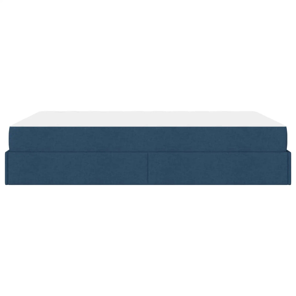 Struttura letto con materasso 2 pcs Blu Tessuto 3399493