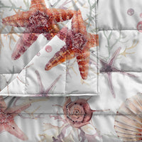 Trapuntino Estivo Matrimoniale in Microfibra 100 gr con Stampa Starfish Basic