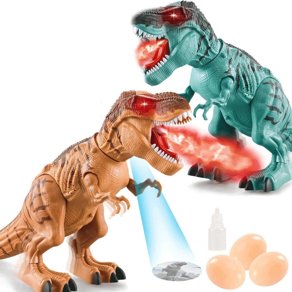 Trade Shop - Dinosauro T Rex Gigante Con Suono E Luci  E Cammina Giocattolo Bambini 2 Colori -
