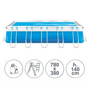 Piscina fuoriterra tubolari LAGUNA LARGE EASY 7,80x3,80 m - h.140 cm