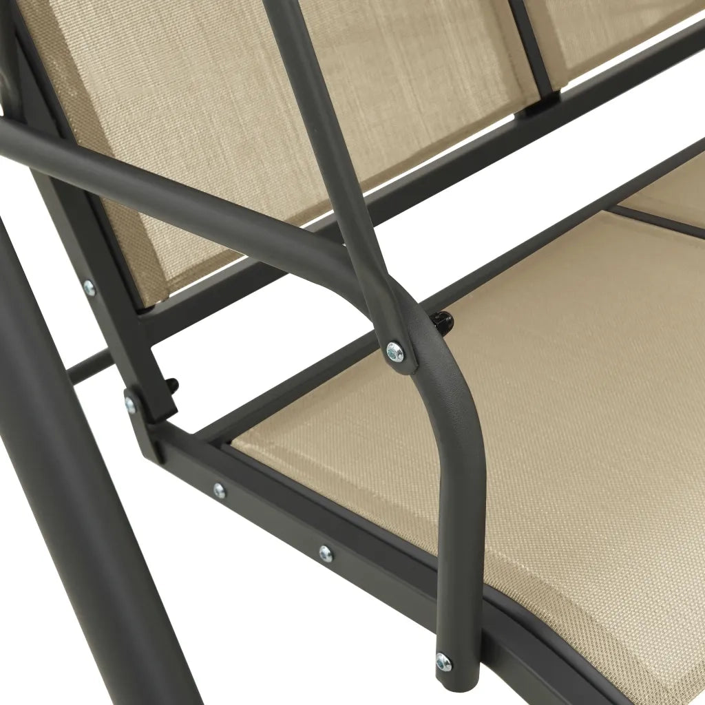 Dondolo da Giardino con Baldacchino Antracite e Sabbia CFW4642357