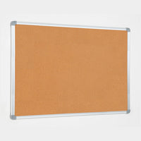 Lavagna con Fondo in Sughero 120x90 cm in Alluminio Silver