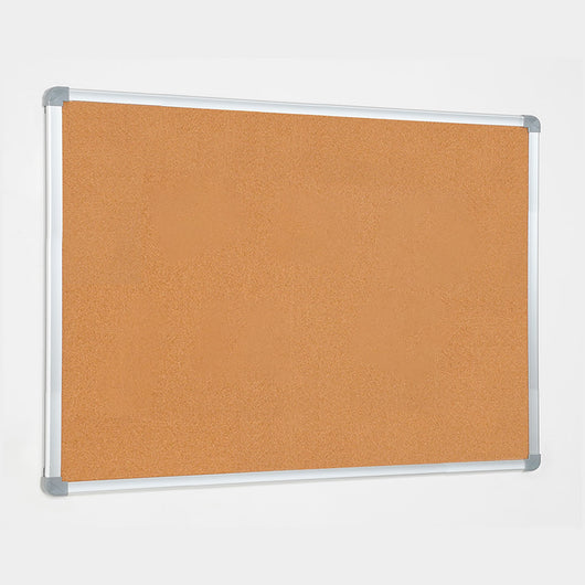 Lavagna con Fondo in Sughero 120x90 cm in Alluminio Silver