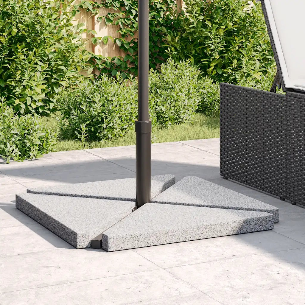 Set Base per Ombrellone da Giardino 5 pz in Granito e Acciaio CFW1593304