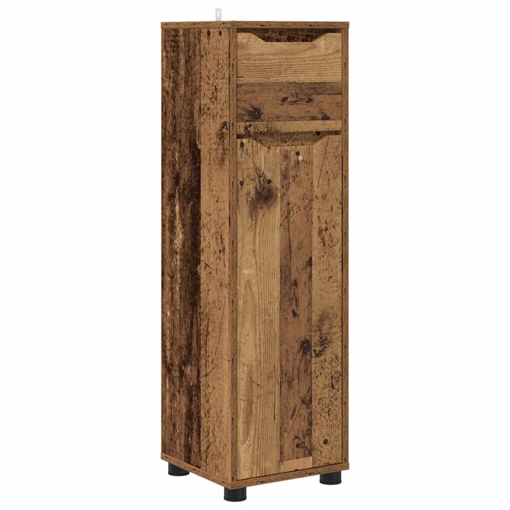 Mobile da Bagno con cassetto Legno vecchio 30,5 x 30 x 101 cm 888745