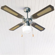 VENTILATORE DA SOFFITTO 70W 107CM A 4 PALE EFFETTO