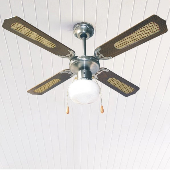 VENTILATORE DA SOFFITTO 70W 107CM A 4 PALE EFFETTO