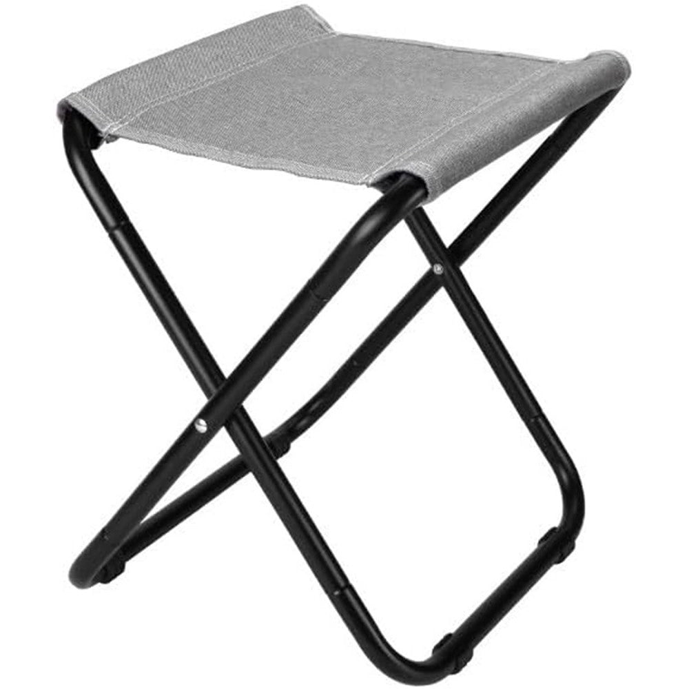 Trade Shop - Set 3pz Sgabello Pieghevole In Metallo Tessuto Per Campeggio Pesca Spiaggia Mare 020228 -