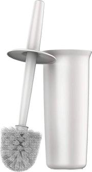 Set di spazzole per il bagno con asta per la pulizia della toilette, bianco, 1 confezione