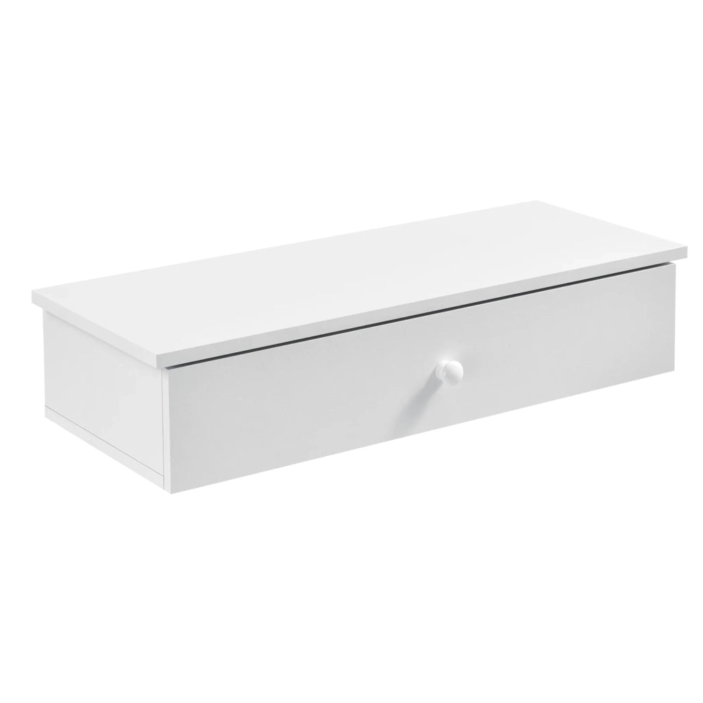 Mensola da parete con contenitore 60 cm bianco 03_0001720