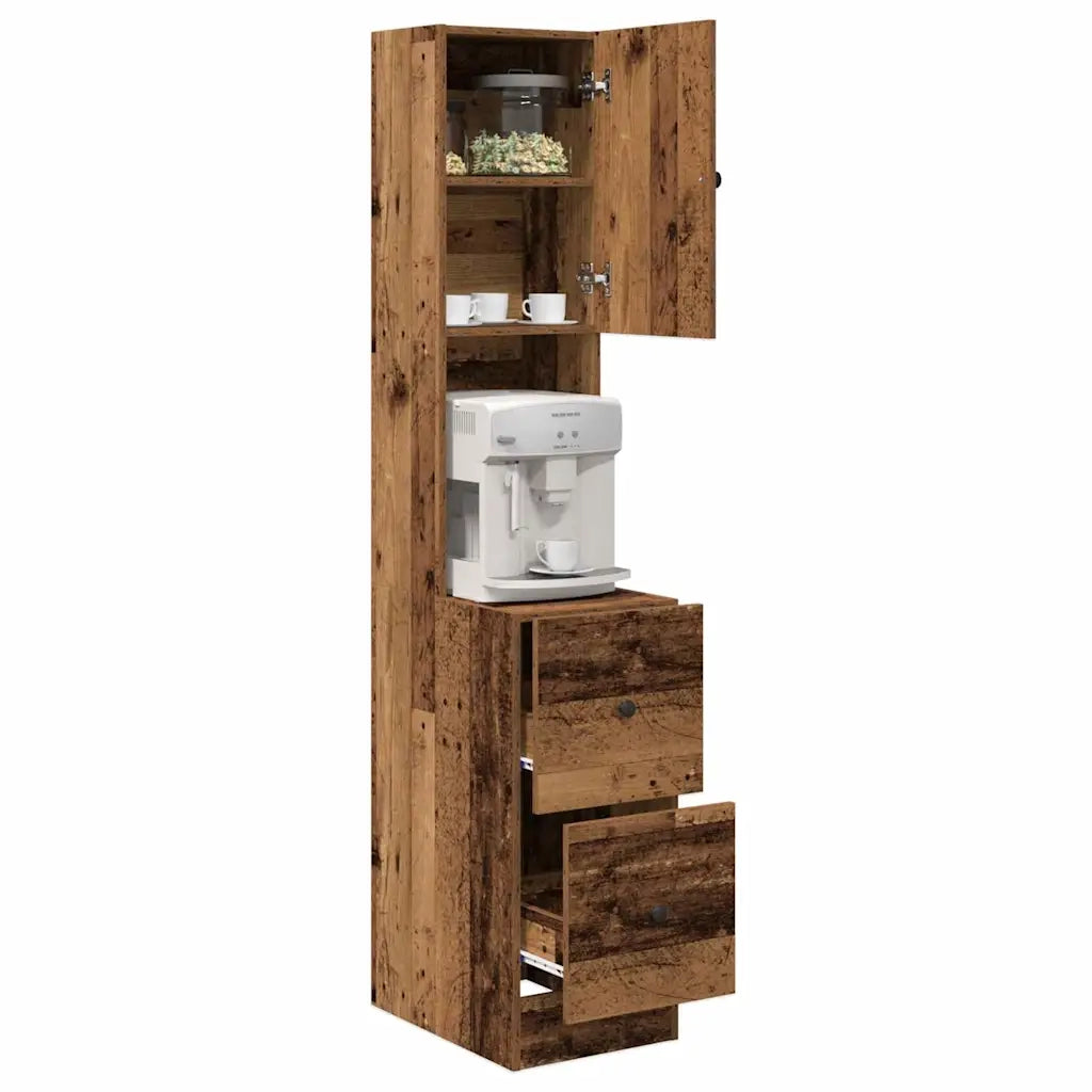 Credenza da cucina con cassetto Legno vecchio 32 x 50 x 180 cm 871377