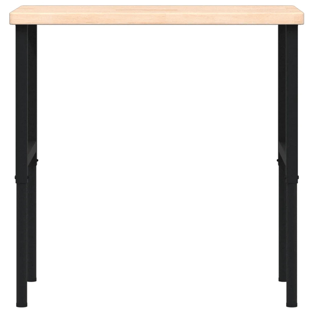 Banco Lavoro 100x60x(73-99,5) cm Legno di Rovere Rettangolare 3309679