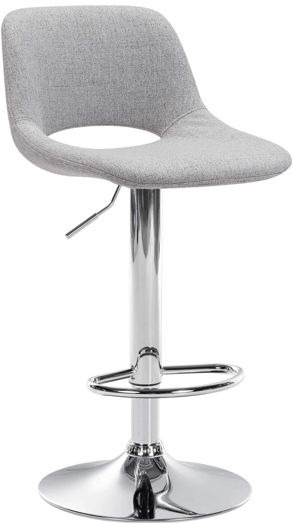 Barhocker Camden Stoff chrom
