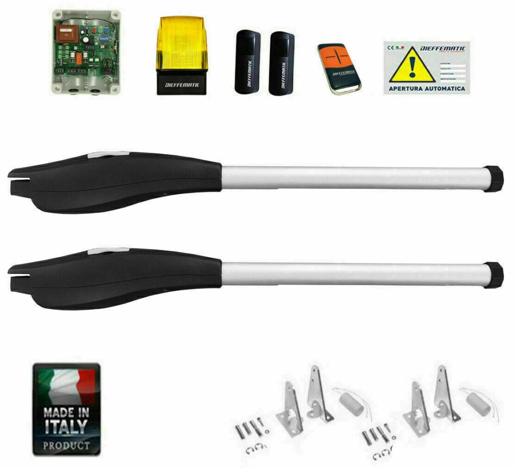 KIT AUTOMAZIONE DIEFFEMATIC TRB 230V CORSA 600 MM CANCELLI ANTA BATTENTE MOTORE