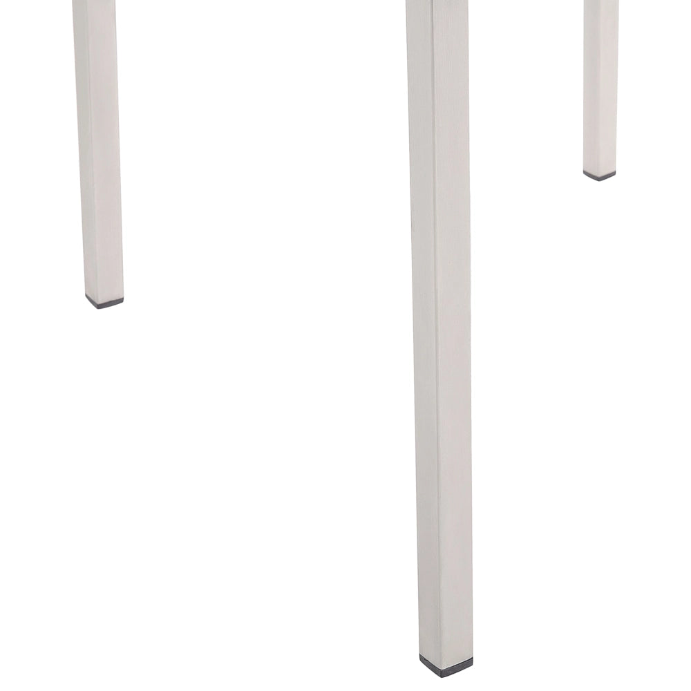 Set da pranzo da giardino Nero con piano in granito grigio 6 posti 180 x 90 cm