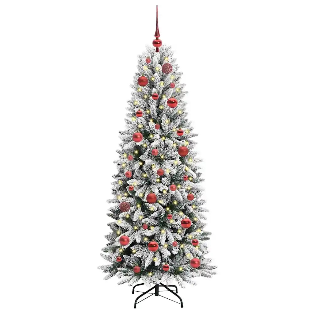 Albero di Natale artificiale con 150 LED Bianco 150 cm 3396033