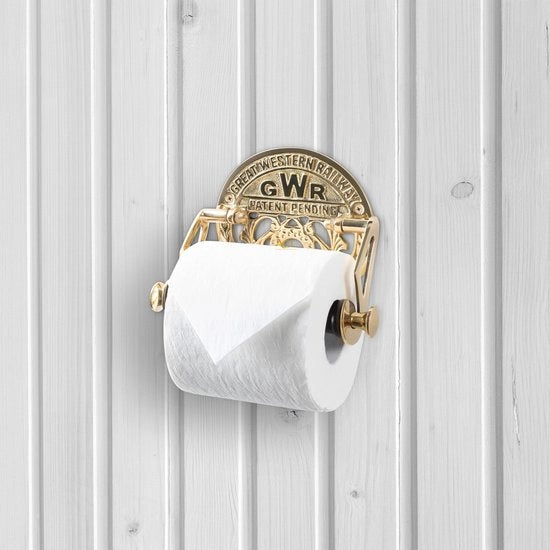 Diverse collezioni di supporti per carta igienica da parete – Supporto per carta igienica da parete stile Great Western Railway GWR – Supporto per carta igienica da parete con hardware inclusi