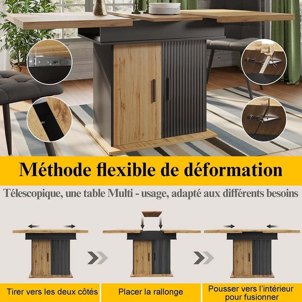 Tavolo estensibile - Xylo - 110-140x80cm stile retrò
