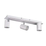 Applique soffitto Kanlux Evalo 3 luci bianco/cromo GU10