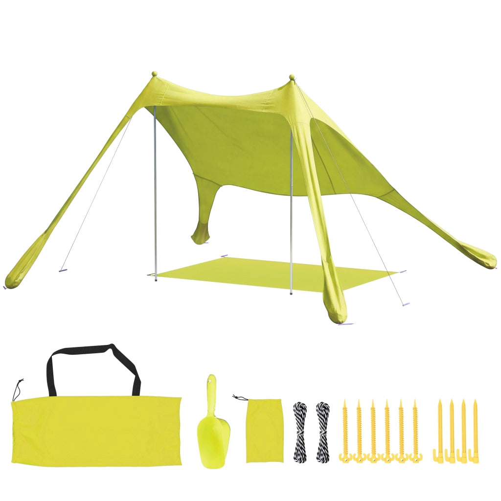 Carpa da Giardino Pieghevole ¨C zephmum ¨C Verde UPF50+ con Paletti e Borsa