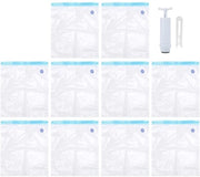 Set di sacchetti di chiusura con pompa - 10 pezzi - Riciclabili - In plastica - Sacchetti vuoto - Energeticamente efficienti - Adatti per filamenti