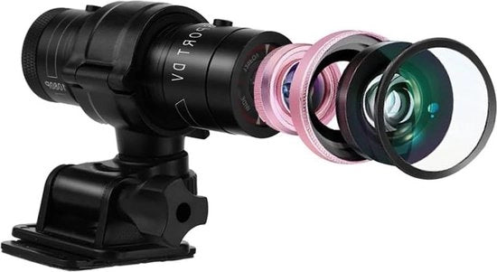 Cassa di registrazione video mini Full HD 1080P 30fps - impermeabile IPX-4 - casco per bicicletta - videocamera di azione esterna - registratore di video - avventura all'aperto.