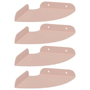 4 pz Mensola | Ripiano | Scaffale sospesa con lo scaffale Rosa 15 x 15 x 2 cm