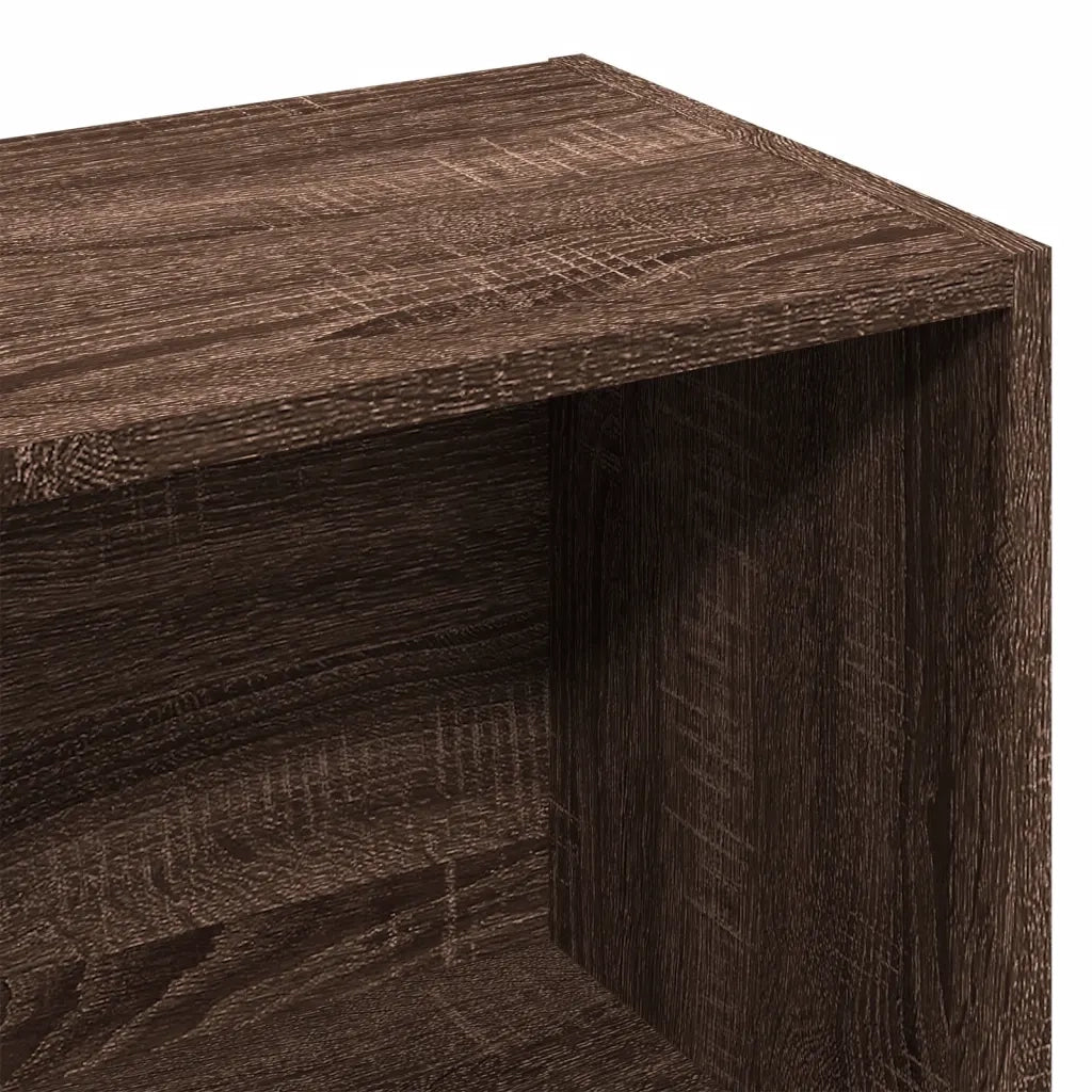 vidaXL Libreria Rovere Marrone 57x28,5x107,5 cm in Legno Multistrato