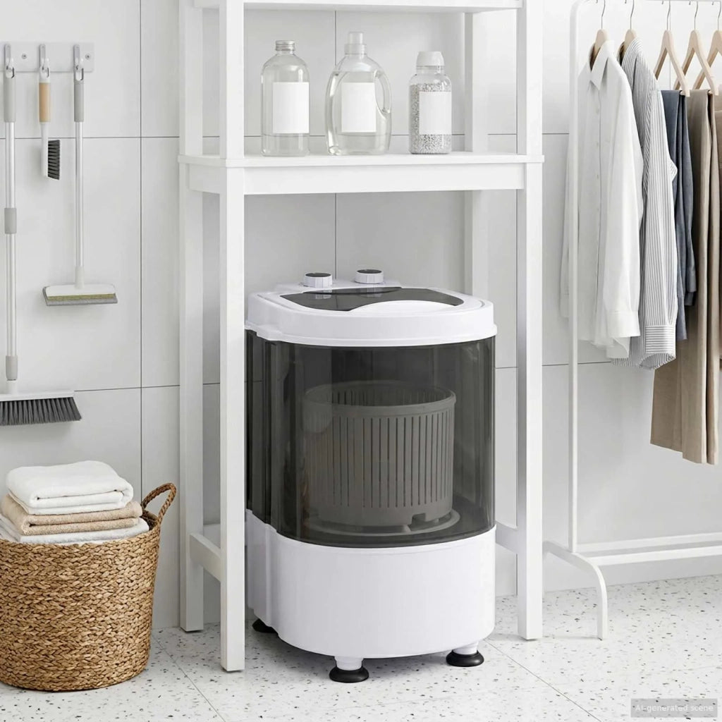 Mini lavatrice con vasca singola 2,6 kg Nero e Bianco 42039108
