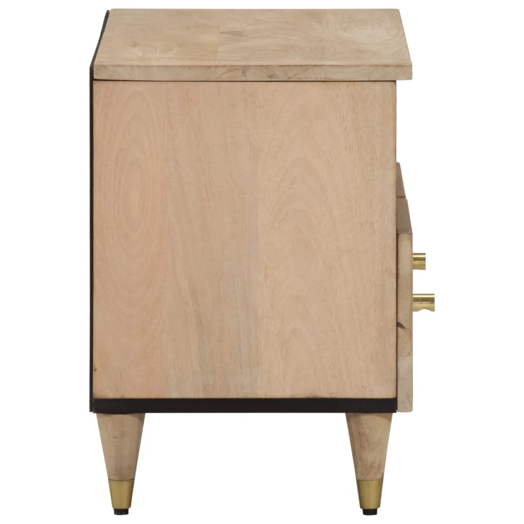 Mobile TV multimediale mensola TV credenza TV sala da pranzo soggiorno camera da letto 70 x 33 x 46 cm legno massello di mango marrone 02_0026181