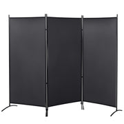 Paravent a 3 pannelli ¨C zephmum ¨C grigio metallo 253x50x182 cm