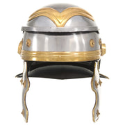 Elmo da Soldato Antico Romano per LARP in Acciaio Argento CFW3795833