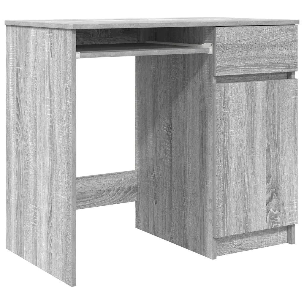 Scrivania Grigio Sonoma 86x49x76 cm in Legno Multistrato 861828