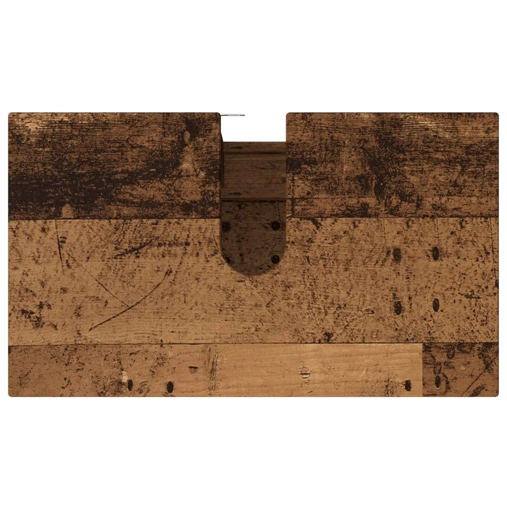 Mobiletto da bagno Legno antico 60 x 35 x 60 cm
