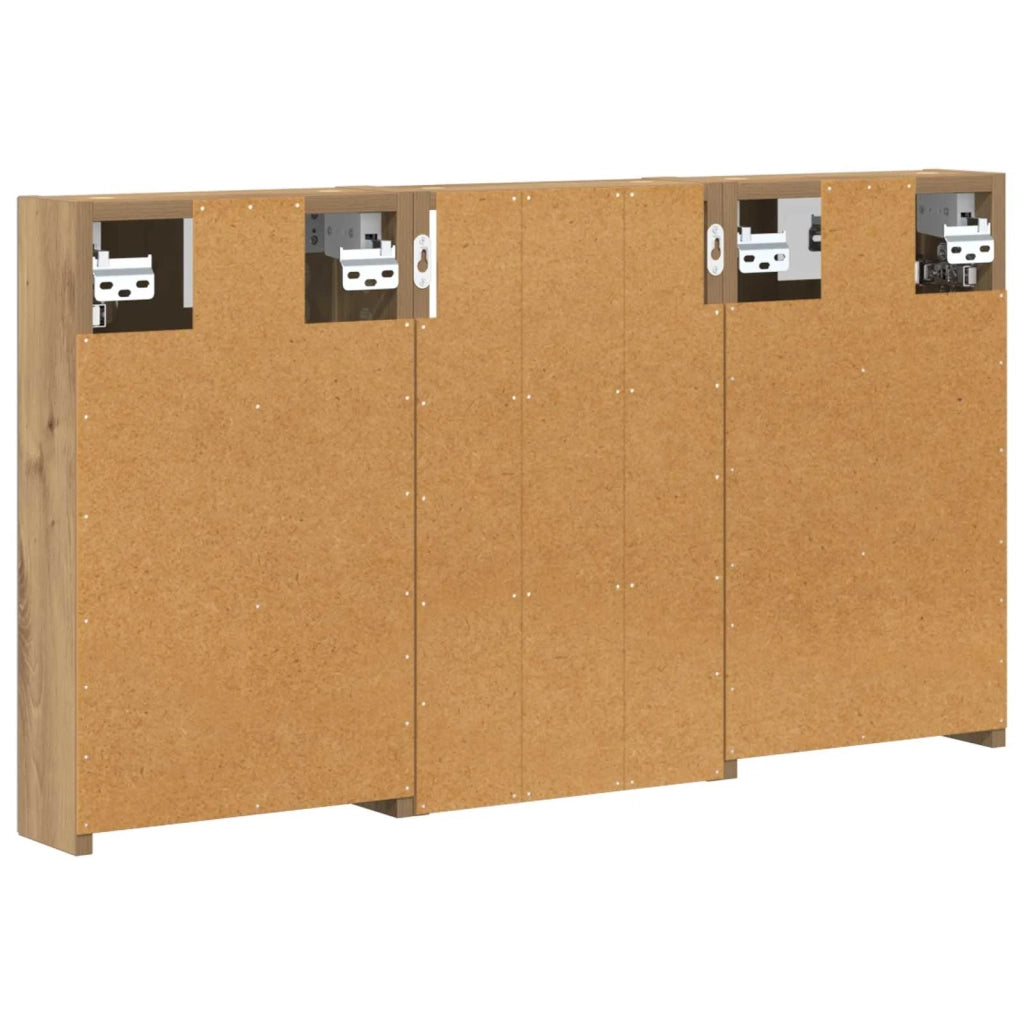 Set di Armadi da Bagno con lo scaffale 3 pcs 90 x 10,5 x 50 cm 3403671