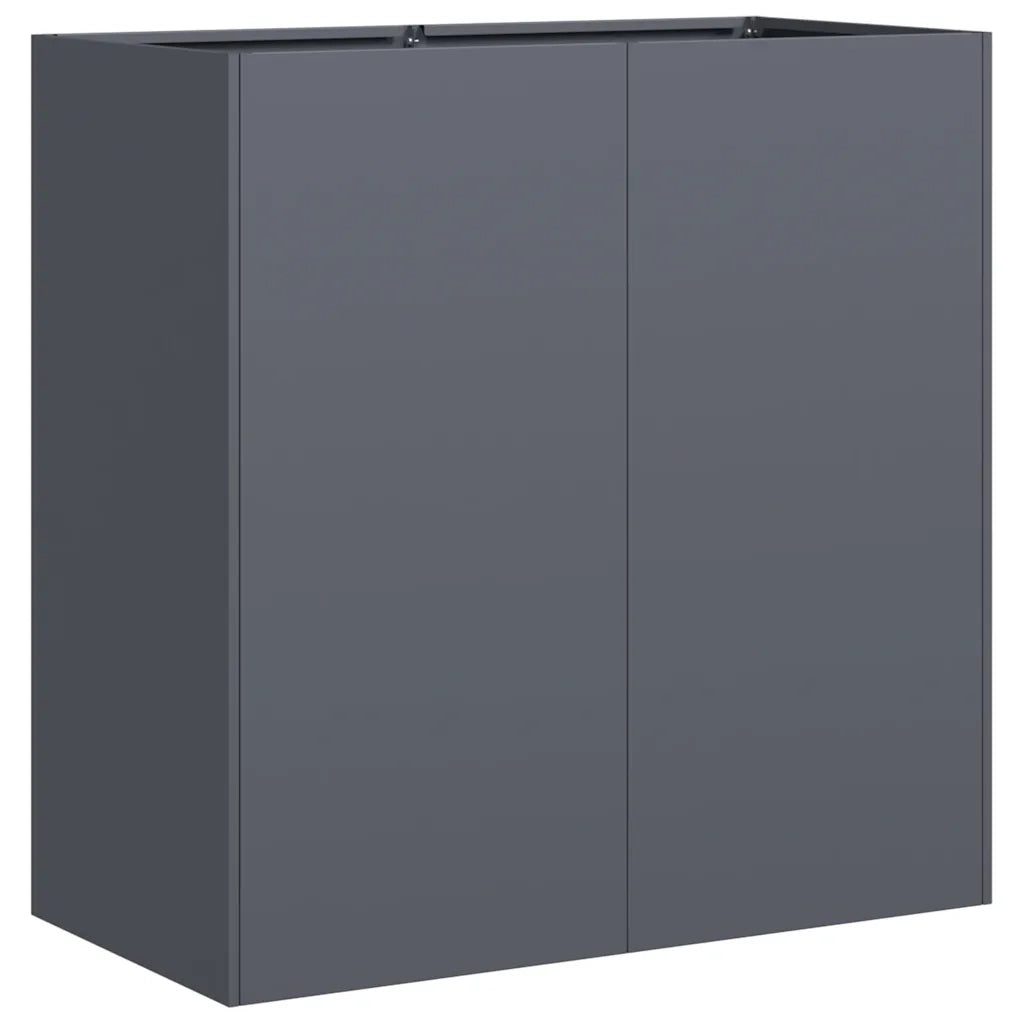 Fioriera Antracite 80x40x80 cm in Acciaio Laminato a Freddo 860712
