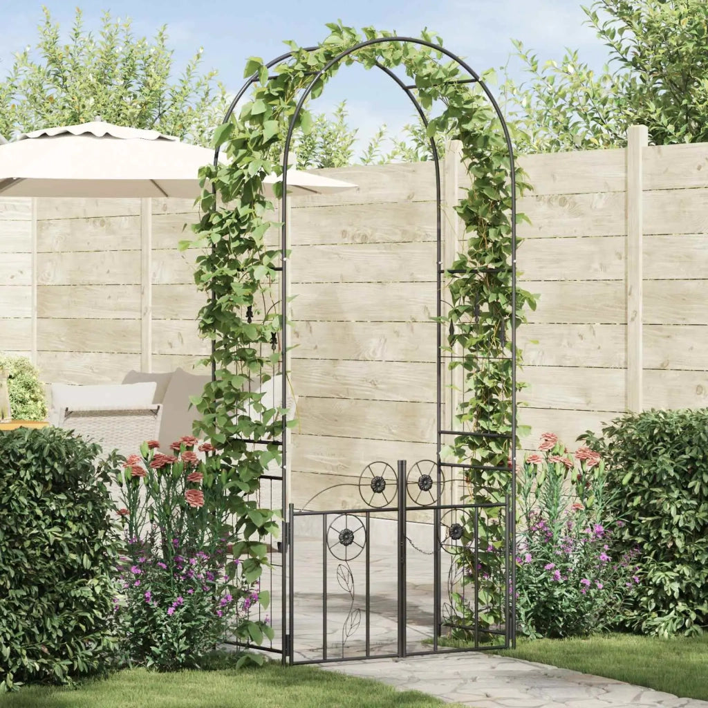 Arco da Giardino con blocco Nero 102 x 50 x 218 cm CFW6666258