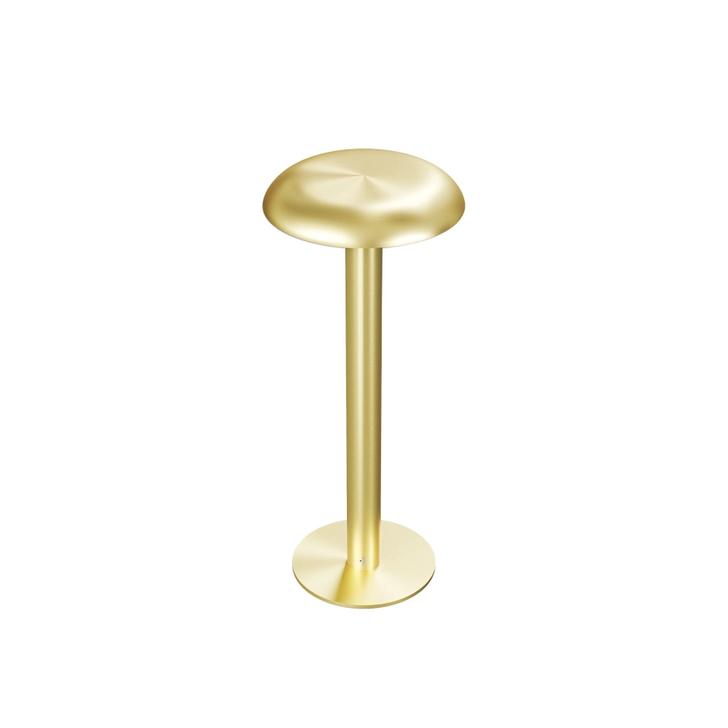 Lampada da Tavolo Portatile Bimba LED 2W IP65 Dimmerabile CCT 2000K/3100K/5000K Oro Spazzolato - Beneito & Faure per Interni ed Esterni