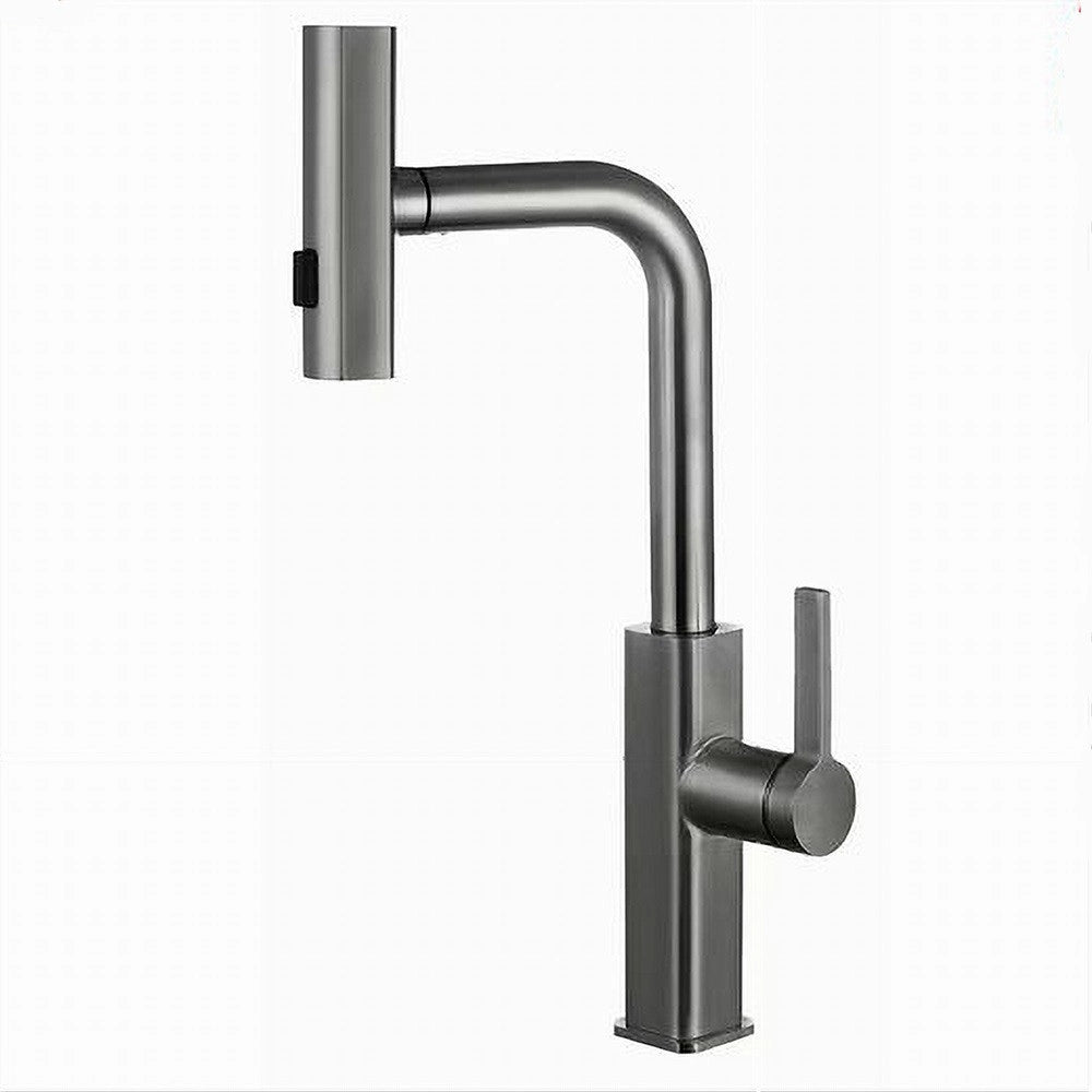 Trade Shop - Rubinetto Miscelatore Per Cucina Monocomando Lavello Erogatore Girevole 87400 -