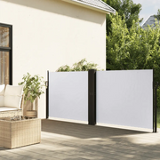 Tenda da Sole Laterale Retrattile-Tenda parasole per balcone per giardino Bianca 140x1000 cm