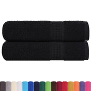 Asciugamani FROGN 2 pz Nero 50x100 cm 360 g/m² 136950
