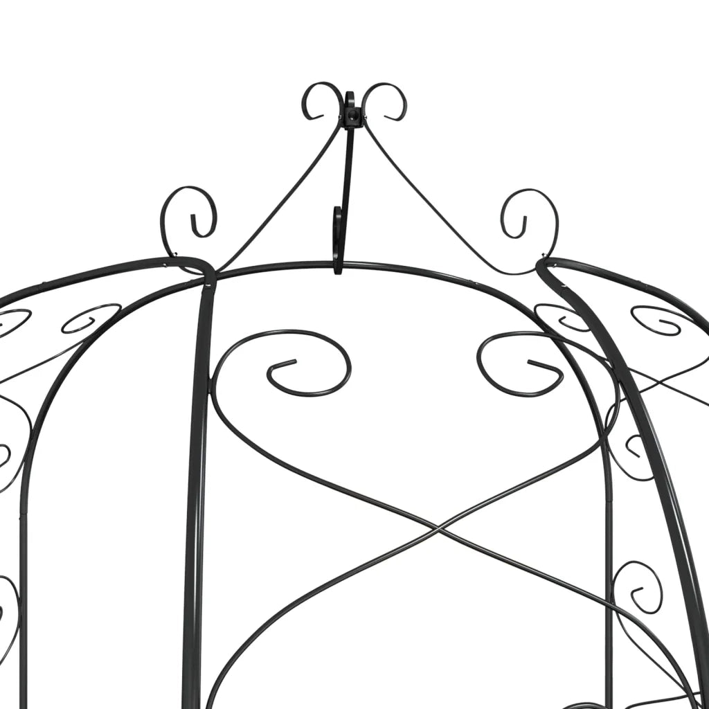 Arco da Giardino Nero ?180x255 cm Acciaio CFW9713084