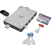SERRATURA METALLO APPLICARE 2401 SECUREMME  DM M4 TRIPL+SCR IP.MM 37 E.MM 63 DX/SX
