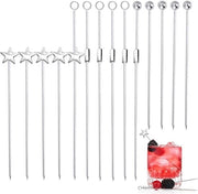 20 pezzi di Sticks per Frutta Riscaldabili Pizzichi per Drink Hermeticamente Chiuse Tasti per Antipasto Tasti per la Pulizia dei Denti con Vetro di Soda