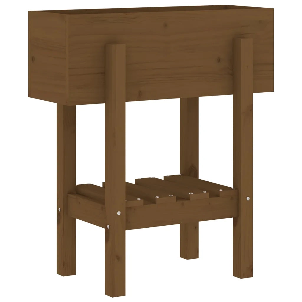 Fioriera da Giardino Ambra 62x30x69 cm Legno Massello di Pino 825236