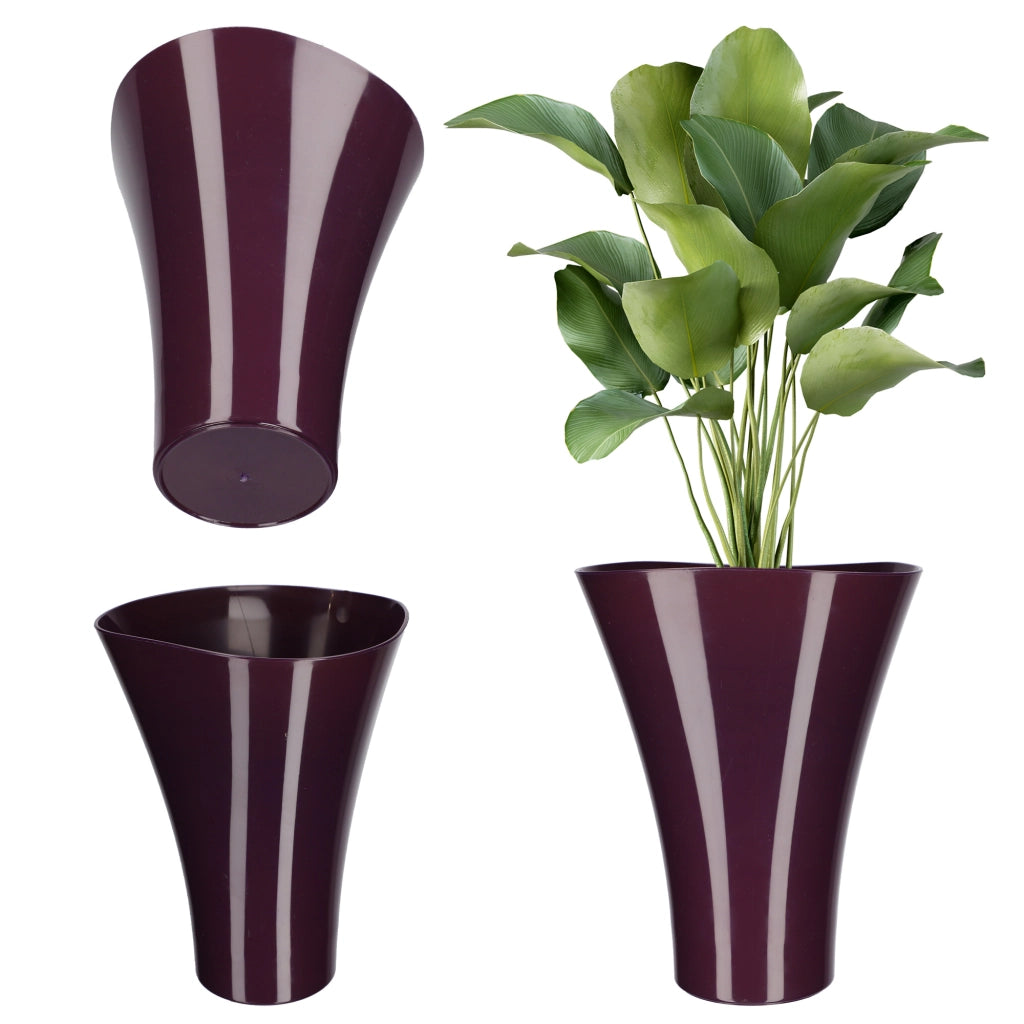 KADAX - Copertura per vaso da fiori in plastica viola, 16 cm