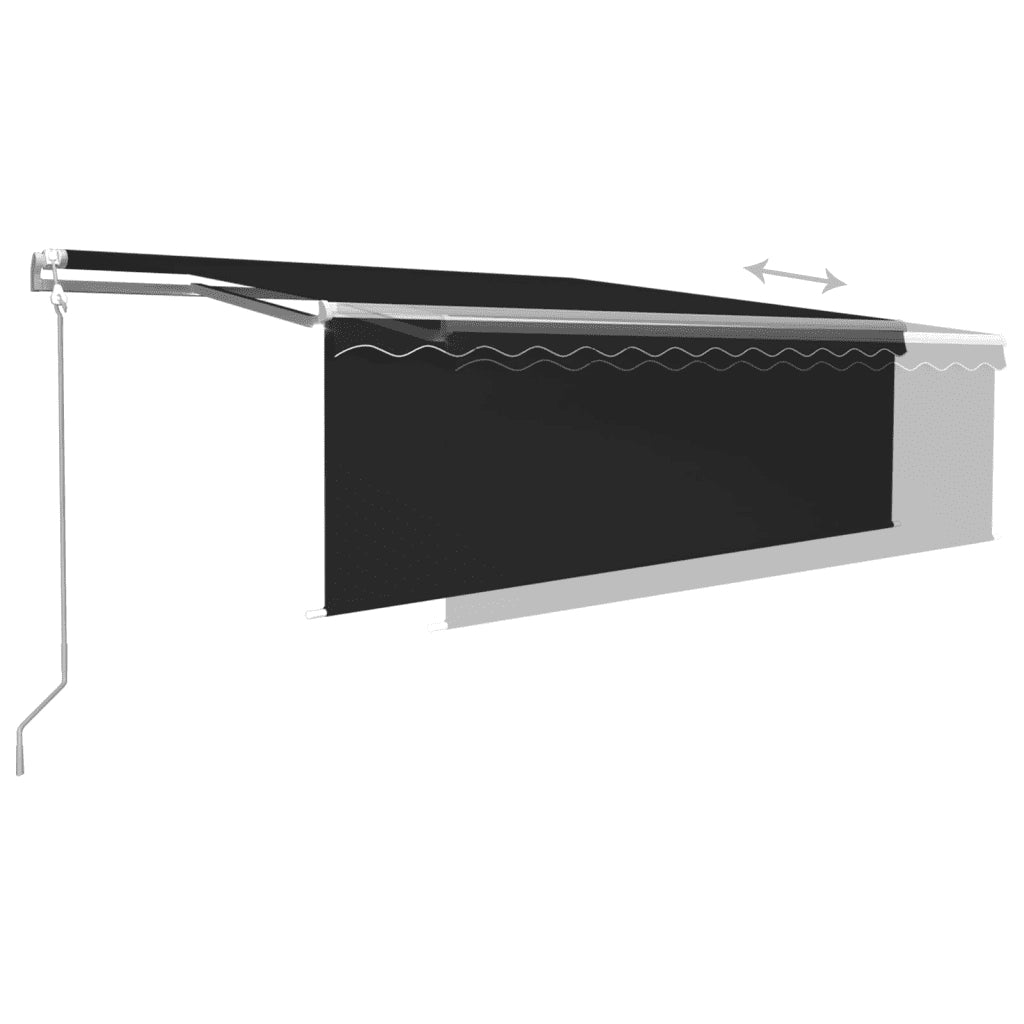 Tenda Automatica con Sensore Vento e LED 4x3 m Antracite  cod mxl 55625