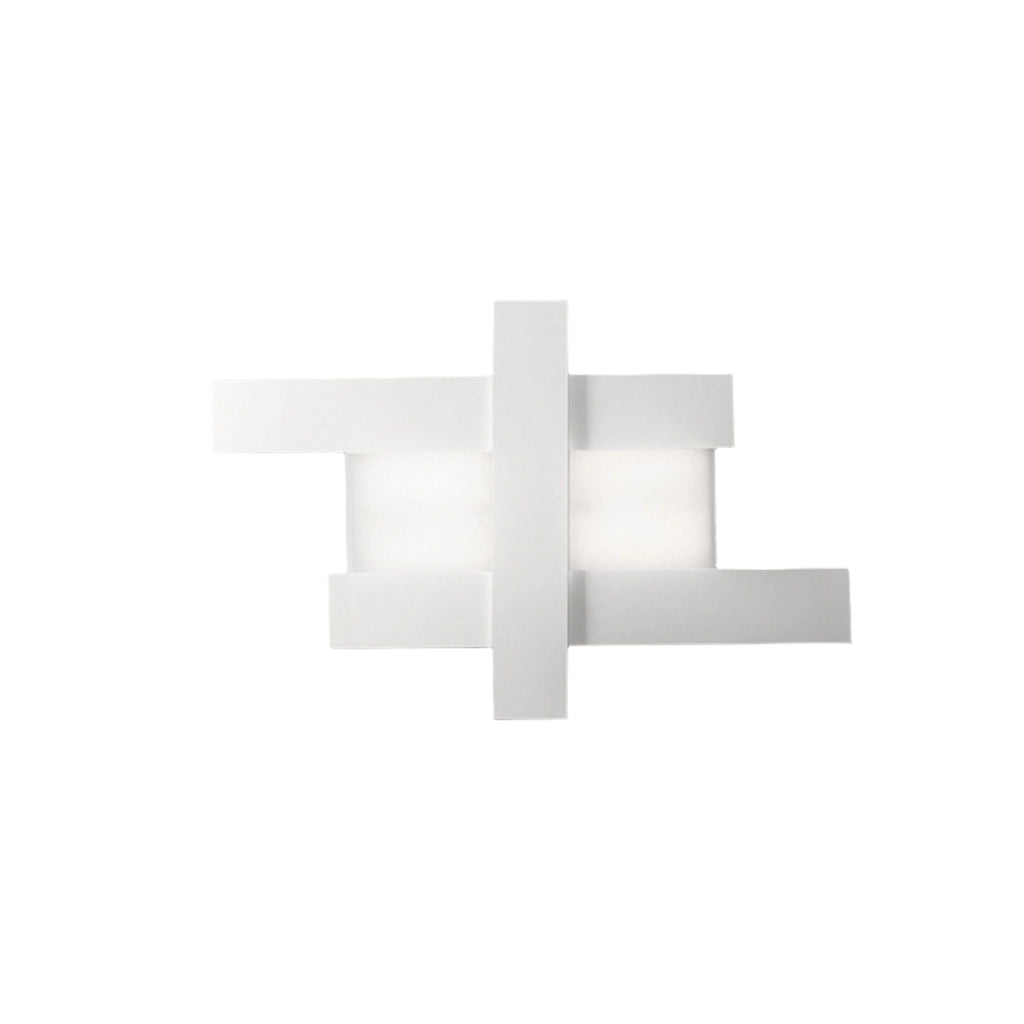 Lampada a Soffitto DOHA P/M 40W LED 3750lm 3000K Bianco - Plafoniera da Interno in Alluminio e Metacrilato Bisatinato - Gealuce