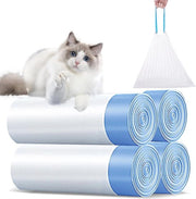 Sacchi per immondizia per gabinetti per animali domestici - Sacchi per gabinetti per animali domestici auto pulenti con maniglia portatile - Sacchi per immondizia resistenti ai graffi per la casa - 4 rotoli/60 pezzi