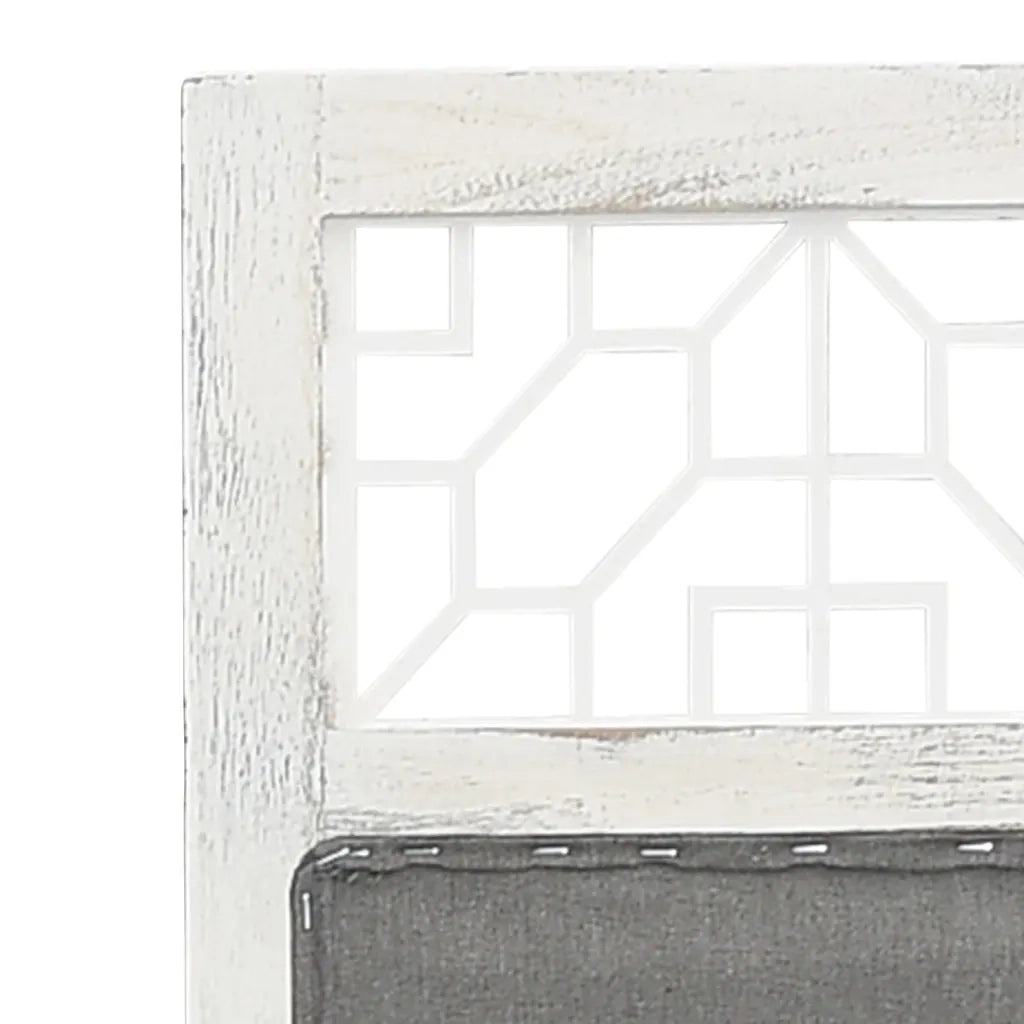 Divisorio a 3 Pannelli Grigio 105x165 cm in Tessuto cod mxl 76474